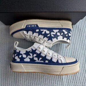 AMIRI Star Blue And White Sneakers
